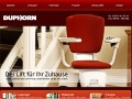 Website der Firma Duphorn Screenshot der Website