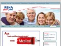 Website der REHA aktiv 2000 GmbH in Jena Screenshot der Website